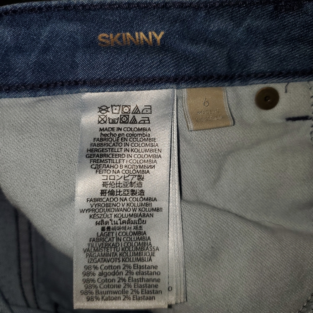 Michael Kors Polka Dot Izzy Skinny Jeans $98 Sz6 - Picture 10 of 13